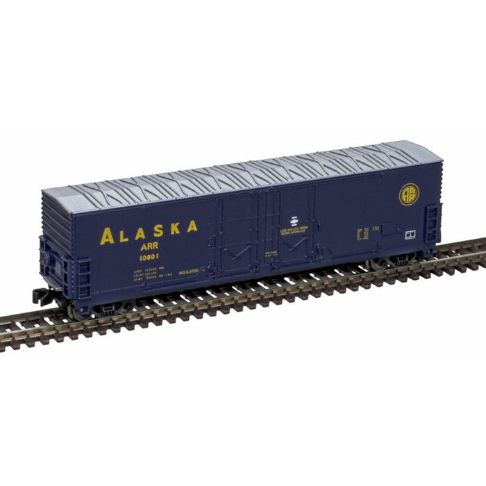 Atlas 75000016 Z Scale Evans 53' Double Plug-Door Boxcar - Master(R) -- Alaska #10806 (blue, yellow)