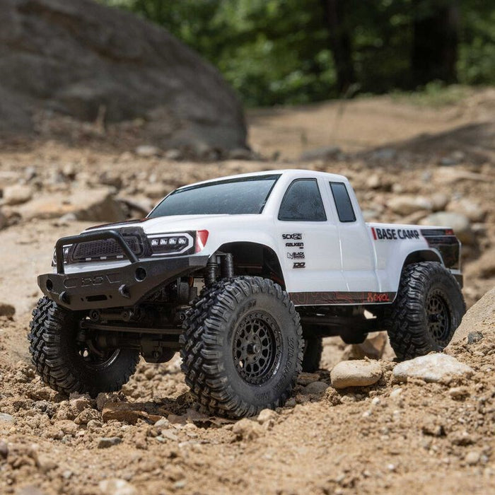 Axial SCX24 1/24 Base Camp 4x4 Rock Crawler Brushed RTR - White