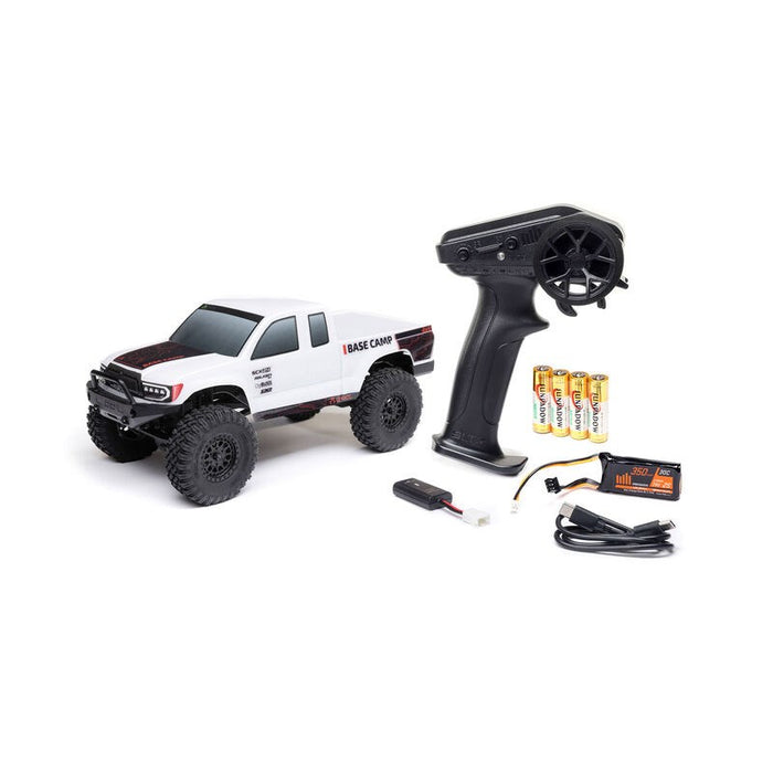 Axial SCX24 1/24 Base Camp 4x4 Rock Crawler Brushed RTR - White