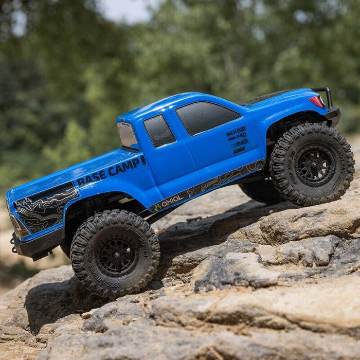 Axial SCX24 1/24 Base Camp 4x4 Rock Crawler Brushed RTR - Blue