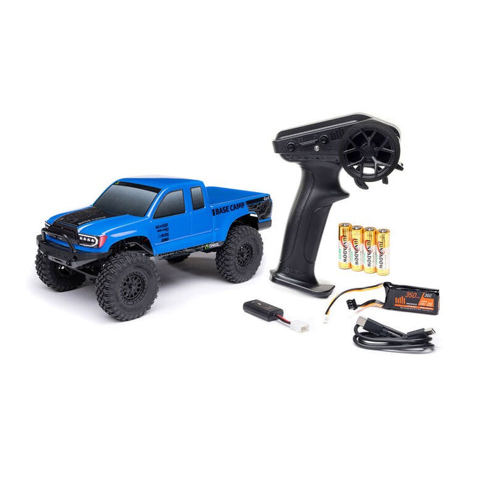 Axial SCX24 1/24 Base Camp 4x4 Rock Crawler Brushed RTR - Blue