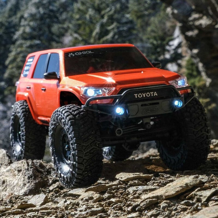 Axial AXI-2035T1 SCX24 1:24 Toyota 4Runner 4x4 RTR Brushed Rock Crawler (Battery & Charger Included), Orange