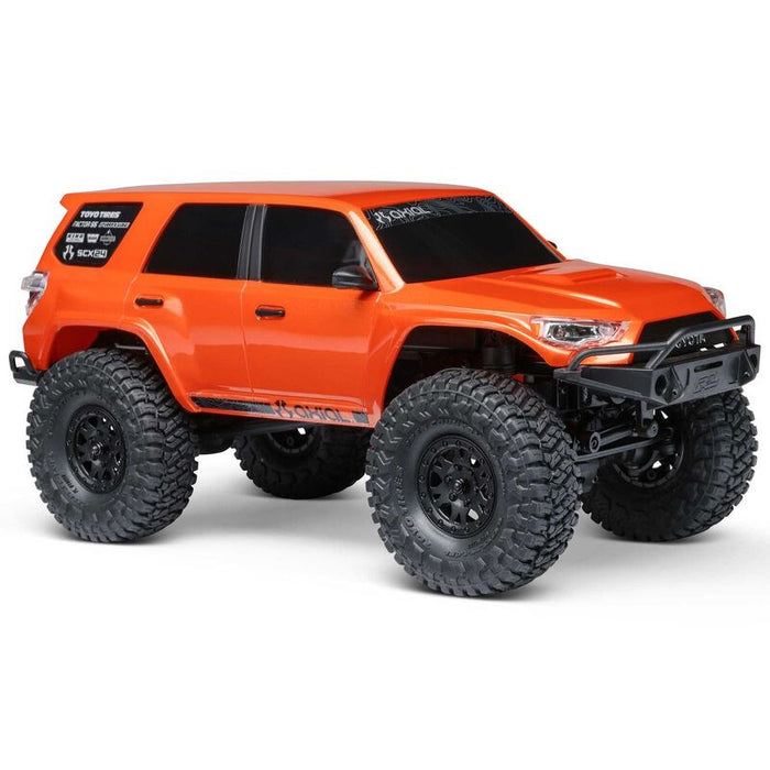 Axial AXI-2035T1 SCX24 1:24 Toyota 4Runner 4x4 RTR Brushed Rock Crawler (Battery & Charger Included), Orange
