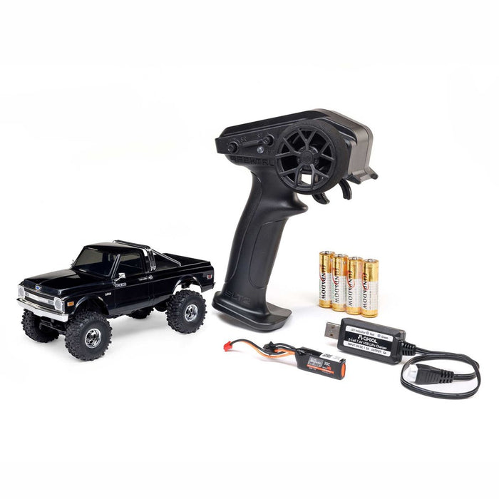 Axial AXI-2260T2 SCX30 Chevrolet K10 4X4 RTR Brushed Rock Crawler (Battery & Charger Included), Black