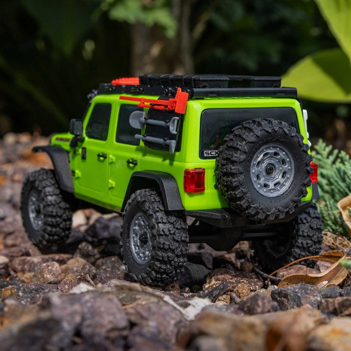 Axial AXI-2261T1 SCX30 Jeep Wrangler JLU 4X4 RTR Brushed Rock Crawler (Battery & Charger Included), Green