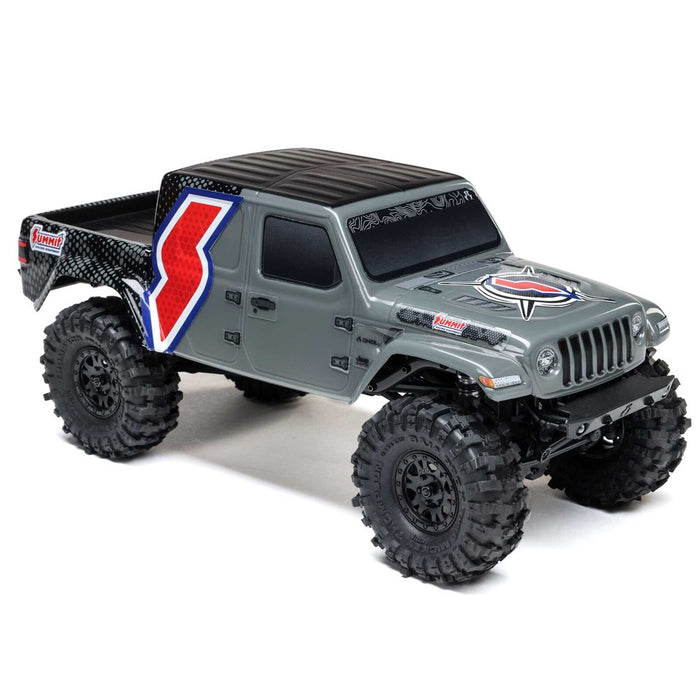 Axial AXI-2324 SCX24 1:24 Summit Racing Jeep Gladiator 4x4 Rock Crawler RTR (Battery & Charger Included), Gray