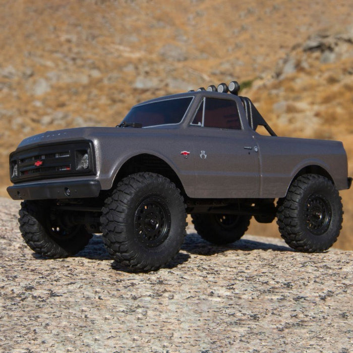 XX Axial AXI00001T2 SCX24 1/24 1967 Chevrolet C10 Truck 4WD RTR, Silver - Discontinued