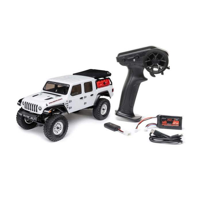 Axial AXI00005V2T4 SCX24 Jeep JT Gladiator 4X4 RTR Brushed Rock Crawler (Battery & Charger Included), White