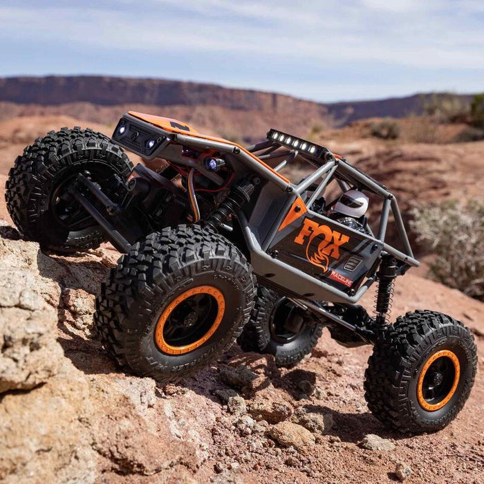 xx Axial UTB18 1/18 Capra 4WD RTR, Fox Racing, Grey - Discontinued