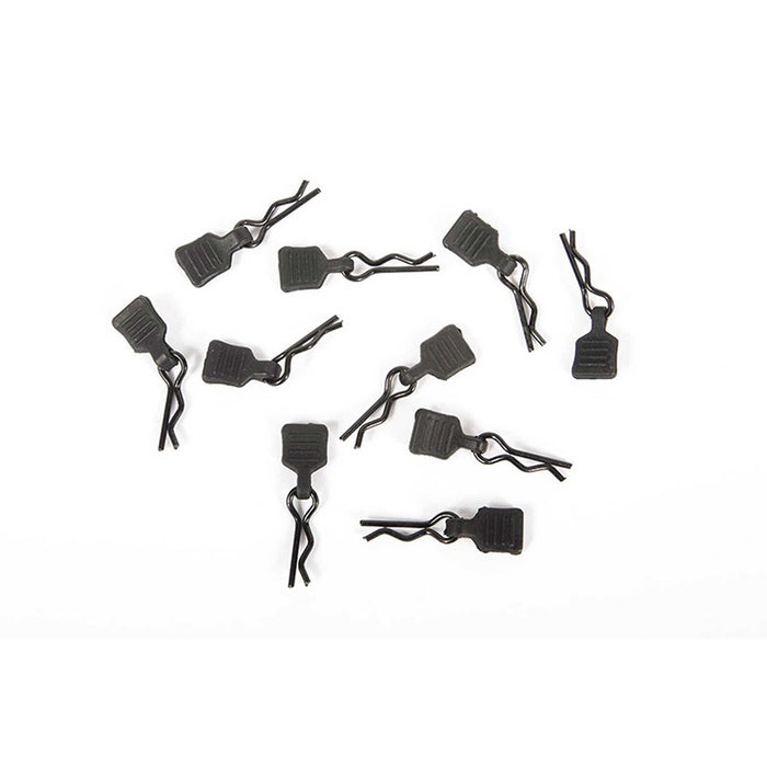Axial AXI206000 3mm Body Clip w/Tab, Black (10pc)