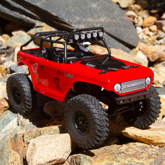 XX Axial AXI90081T1 SCX24 1:24 Deadbolt 4WD Rock Crawler RTR - Red - Discontinued