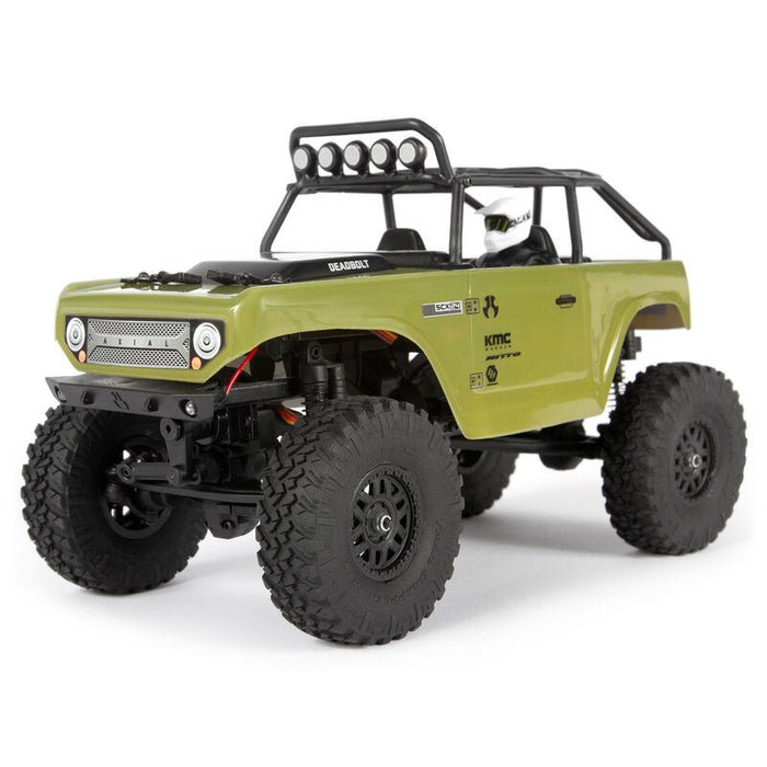 XX Axial AXI90081T2 SCX24 1:24 Deadbolt 4WD Rock Crawler RTR - Olive Green - Discontinued