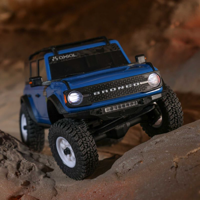 Axial AXI-2048T1 SCX30 Ford Bronco 4X4 RTR Brushed Rock Crawler (Battery & Charger Included), Blue