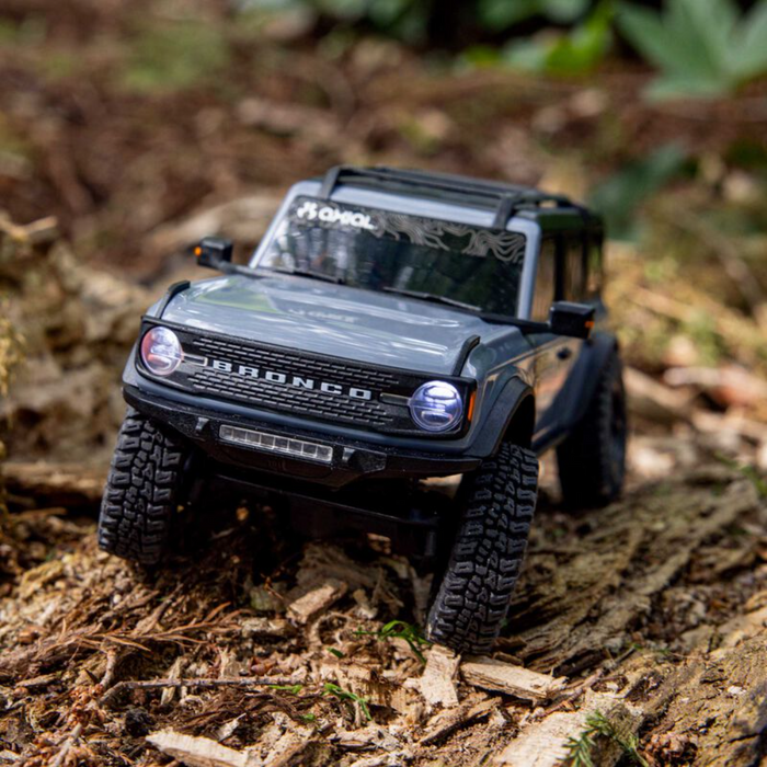 Axial AXI-2048T2 SCX30 Ford Bronco 4X4 RTR Brushed Rock Crawler (Battery & Charger Included), Gray