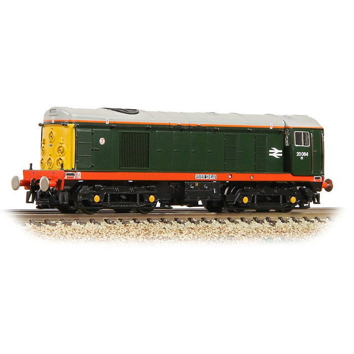 Graham Farish [N] 371-029 Class 20/0 Disc Headcode 20064 'River Sheaf' BR Green (Red Solebar)