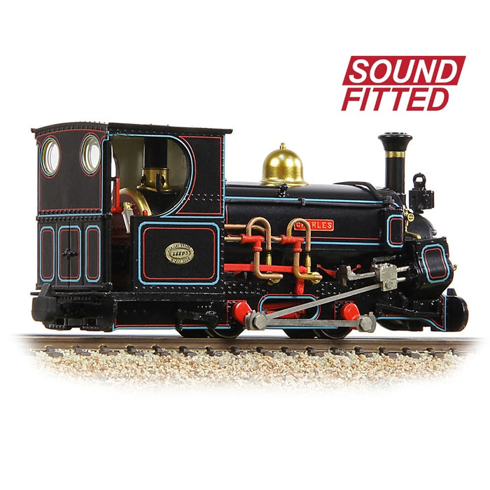 Narrow Gauge [OO-9] 391-126SF Main Line Hunslet 0-4-0ST 'Charles' Penrhyn Quarry Lined Black (Late)