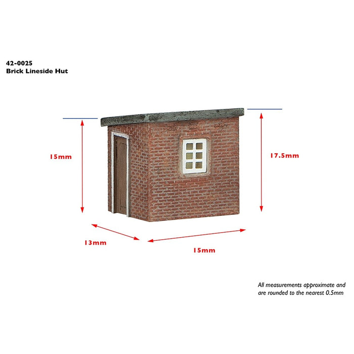 Graham Farish [N] 42-0025 Scenecraft Brick Lineside Hut