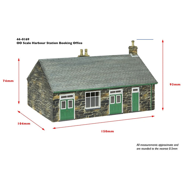 Branchline [OO] 44-0169R Scenecraft Harbour Station Booking Office - Red