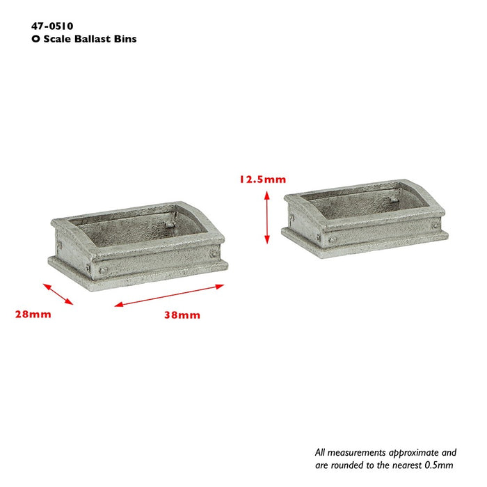 Scenecraft [1:43] 47-0510 Ballast Bins (x2)