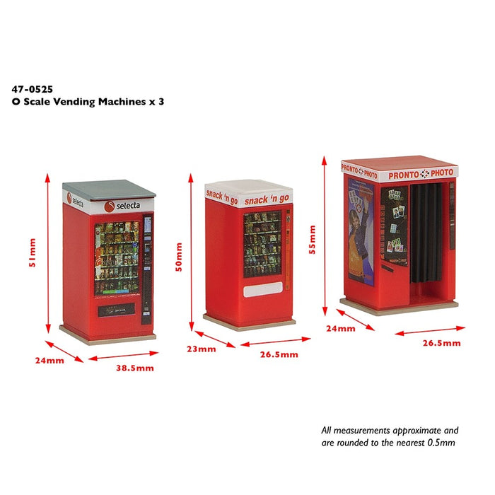 Scenecraft [1:43] 47-0525 Concourse Machines (x3)