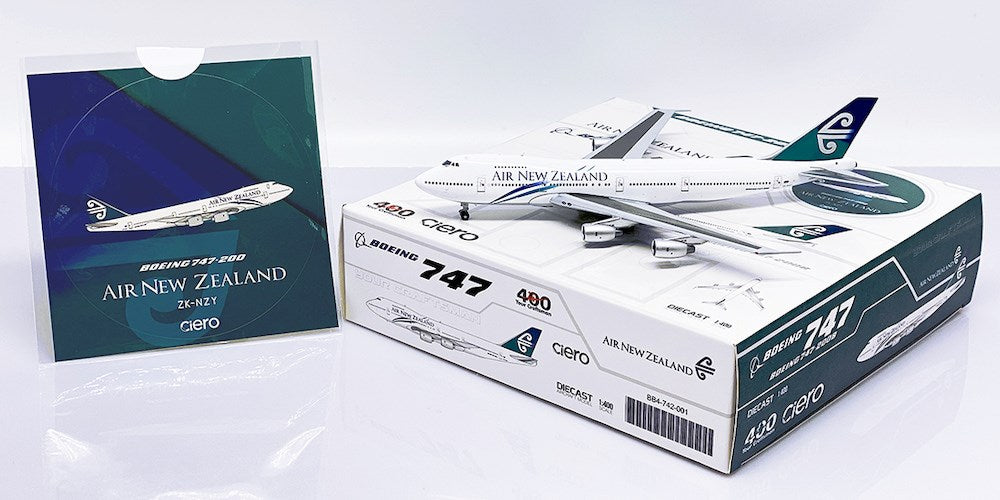 BigBird 400 BB4-742-001 1:400 Air New Zealand Boeing 747-200 ZK-NZY