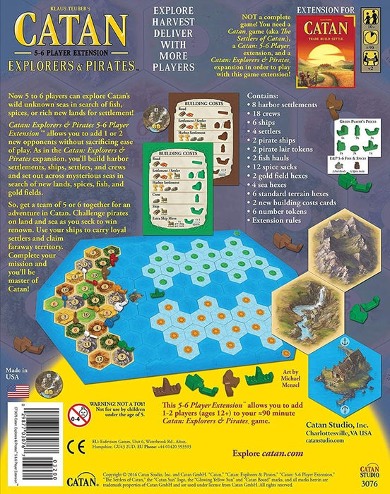Catan Explorers and Pirates 5-6 Player Extension