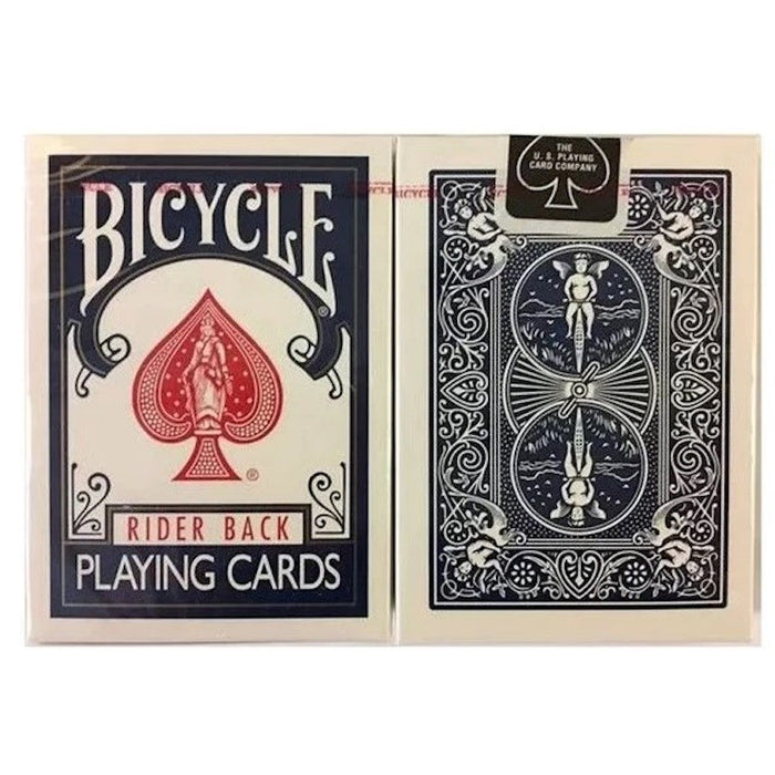 Bicycle Classic Rider Blue Back with Black Closure Seal