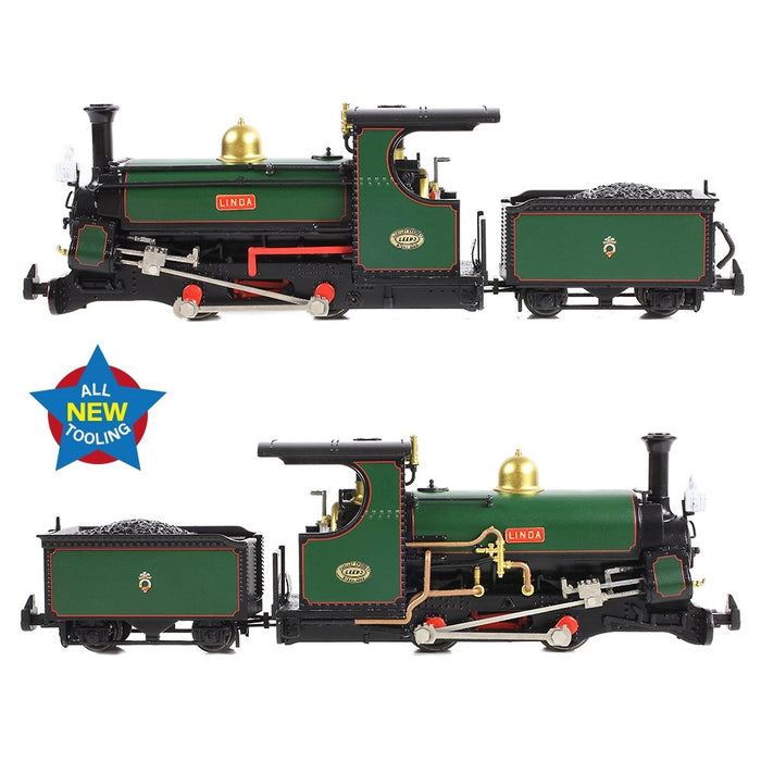 Narrow Gauge [OO-9] 391-130 Mainline Hunslet 0-4-0STT 'Linda' Ffestiniog Railway Green