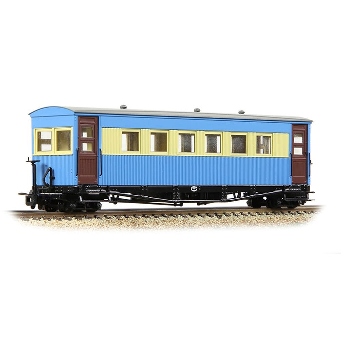 Narrow Gauge [OO-9] 394-026  Gloucester Bogie Coach Lincolnshire Coast L. R. Blue & Cream