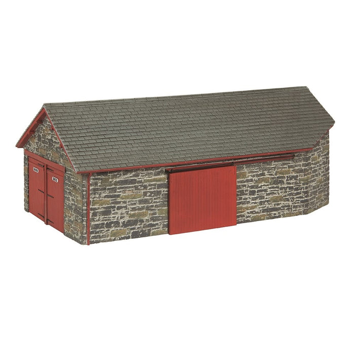 Scenecraft [1:76] 44-0197R (OO9) Harbour Station Goods Shed - Red