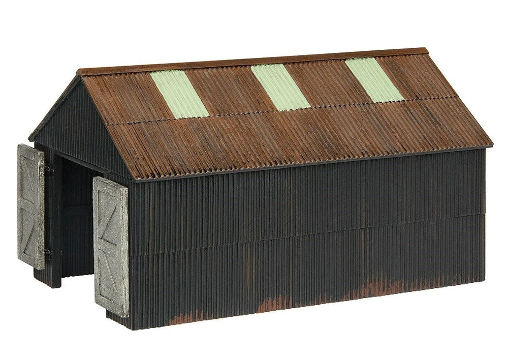 Scenecraft 47-0163 [NG7/O-16.5] 1:43 Narrow Gauge Corrugated Engine Shed