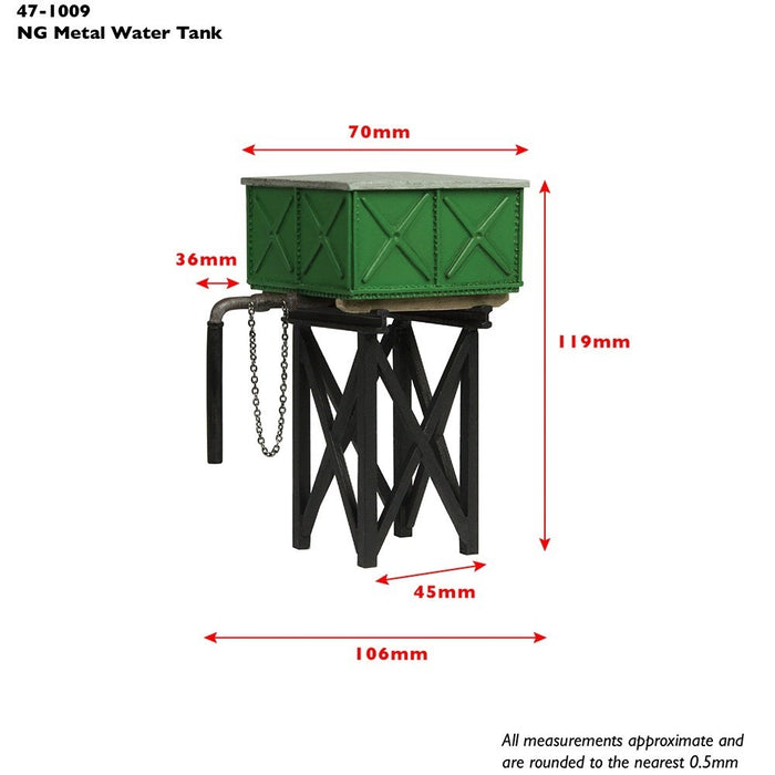 Scenecraft 47-1009 [NG7/O-16.5] 1:43 Narrow Gauge Metal Water Tank
