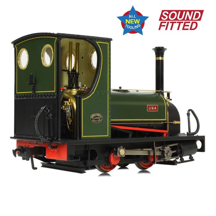 Narrow Gauge [NG7] 71-028SF Quarry Hunslet 0-4-0ST 'Una' Lined Green