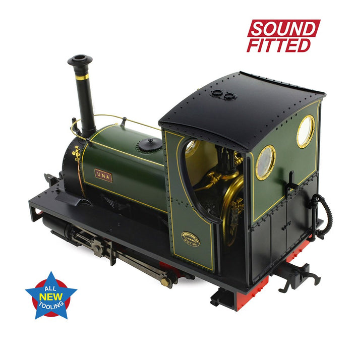 Narrow Gauge [NG7] 71-028SF Quarry Hunslet 0-4-0ST 'Una' Lined Green