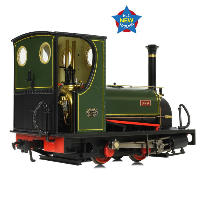 Narrow Gauge [NG7] 71-028 Quarry Hunslet 0-4-0ST 'Una' Lined Green