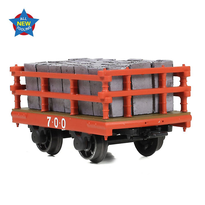 Narrow Gauge [NG7] 73-028 Dinorwic Slate Wagon with sides Red [WL]