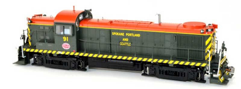 Bowser 25232 HO Alco RS3 Phase 3 - Spokane, Portland & Seattle #94 (As-Delivered, black, yellow, brown) - LokSound & DCC