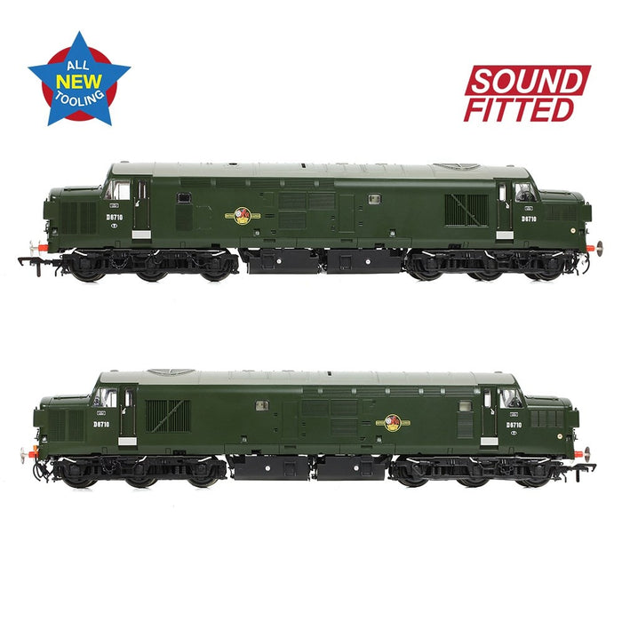 Branchline [OO] 35-302SF Class 37/0 Split Headcode D6710 in BR Green (Late Crest)