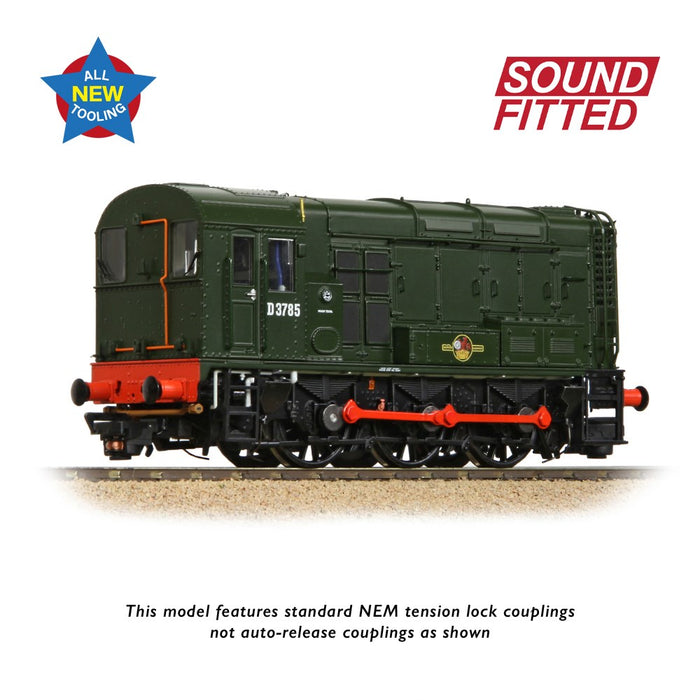 Bachmann Branchline [OO] 35-901SF Class 08 D3785 BR Green (Late Crest)