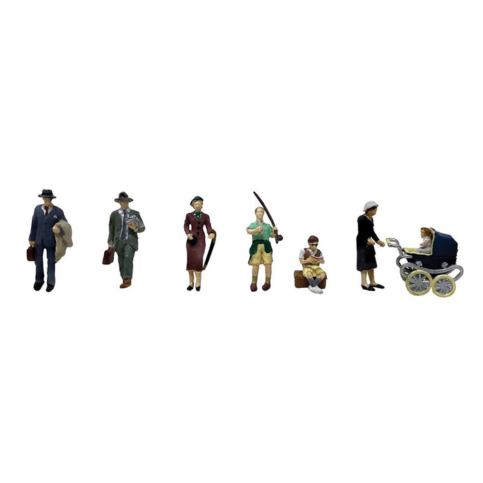 Bachmann Scenecraft [OO] 36-442 Post-War Era Figures Set B