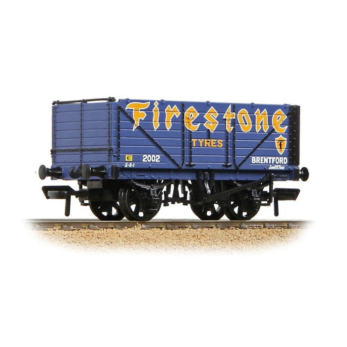 Branchline [OO] 37-082B 7 Plank End Door Wagon 'Firestone Tyres' in Blue
