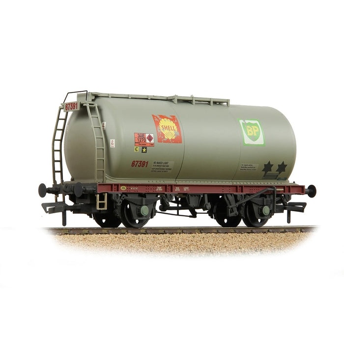 Branchline [OO] 37-577B BR 45T TTA Tank Wagon Wagon 'Shell-BP' in Grey [W]