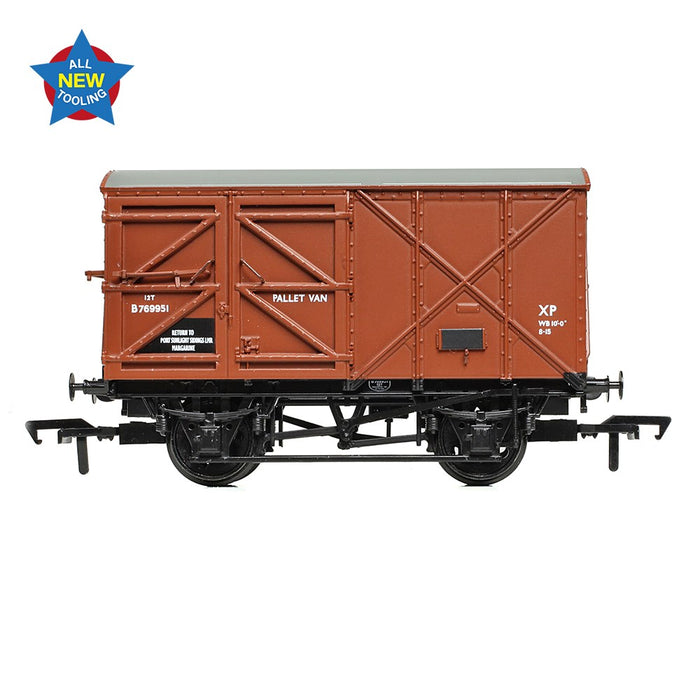 Branchline [OO] 38-950 BR 12T Palvan 'Pallet Van' BR Bauxite (Early)
