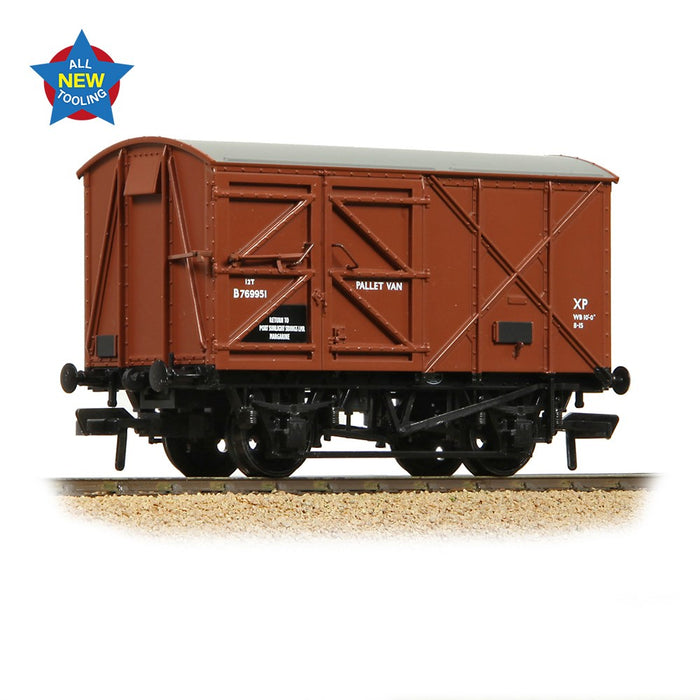 Branchline [OO] 38-950 BR 12T Palvan 'Pallet Van' BR Bauxite (Early)