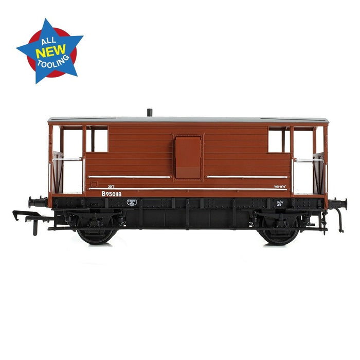 Bachmann Branchline 38-977 [OO] 1:76 LMS 20T Brake Van BR Bauxite