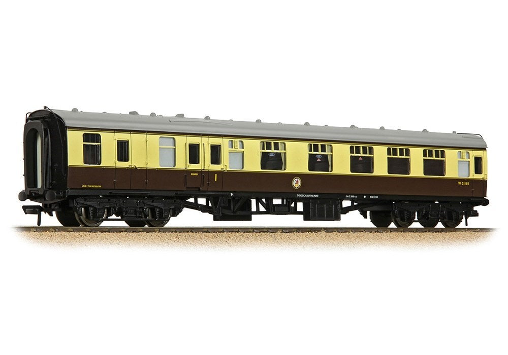 Bachmann Branchline 39-229D [OO] 1:76 BR Mk1 BCK Brake Composite Corridor BR (WR) Chocolate & Cream