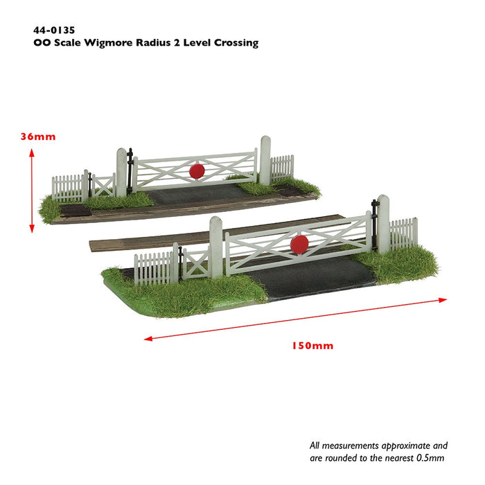 Scenecraft [1:76] 44-0135 Wigmore Level Crossing (Curved - Radius 2)