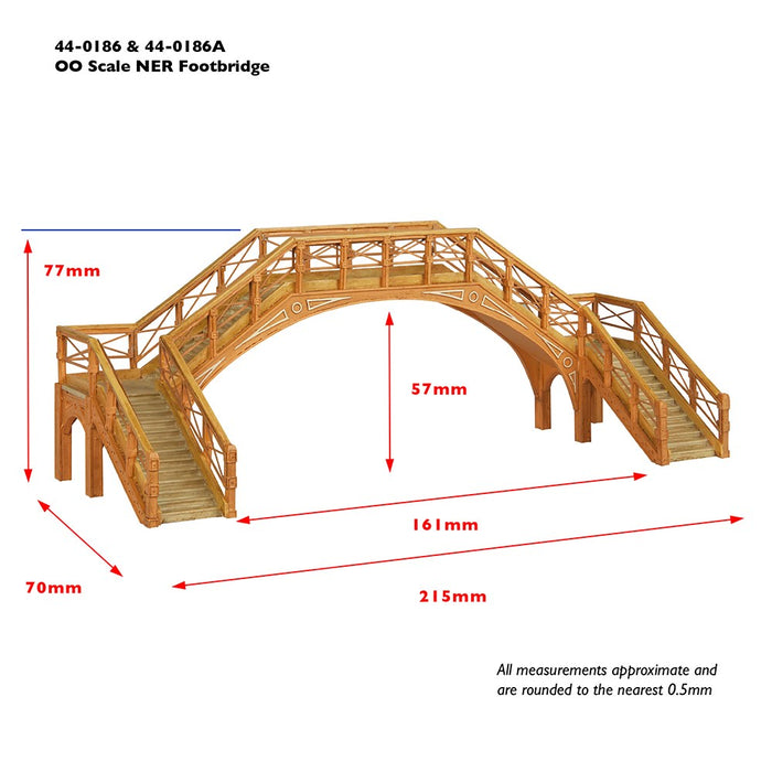 Scenecraft [1:76] 44-0186 NER Footbridge Brown