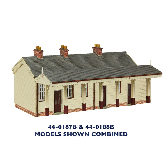 Branchline [OO] 44-0187B S&DJR Wooden Station Building in Chocolate and Cream