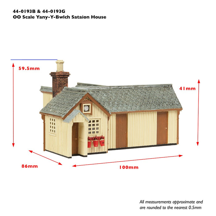 Scenecraft [1:76] 44-0193B Narrow Gauge (OO9) Tan-Y-Bwlch Station House Brown